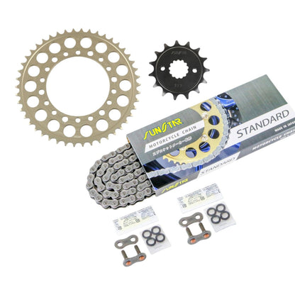 Sprocket & Chain Kit Standard 520 Front 15T Rear 46T 3-piece set Kawasaki XANTHUS 92-95