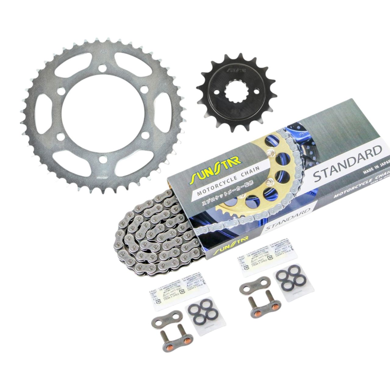 Sprocket & Chain Kit Standard 520 Front 16T Rear 43T 3-piece Set Kawasaki ZEPHYR χ 96' Zephyr Kai
