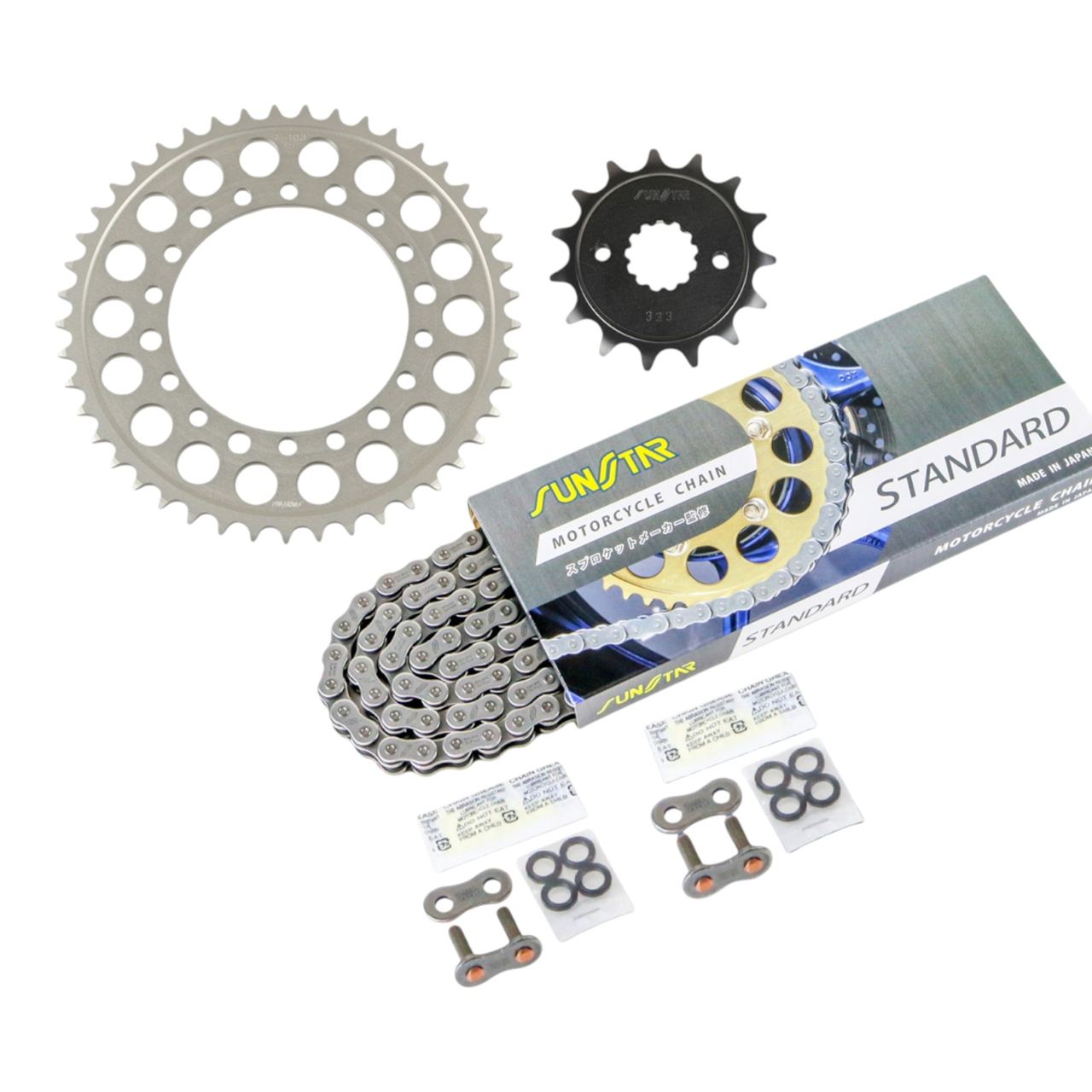 Sprocket & Chain Kit Standard 520 Front 15T Rear 45T 3-piece set Kawasaki ZXR400 H model 89'