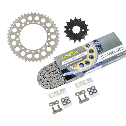 Sprocket & Chain Kit Standard 520 Front 15T Rear 45T 3-piece set Kawasaki ZXR400 H model 89'