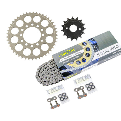 Sprocket & Chain Kit Standard 520 Front 15T Rear 45T 3-piece Set Kawasaki ZXR400 91-99