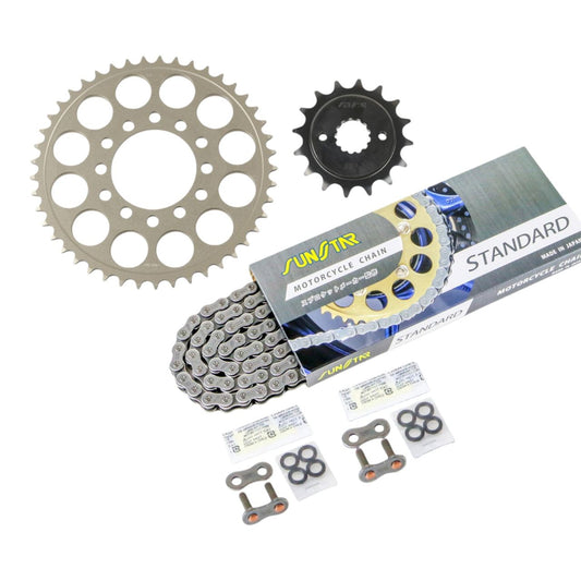 Sprocket & Chain Kit Standard 520 Front 16T Rear 45T 3-piece Set Kawasaki ZXR400R 90'