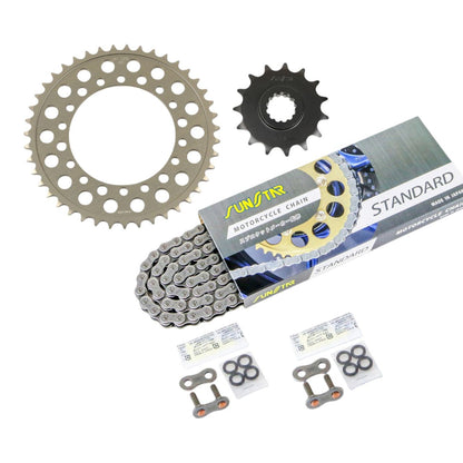 スプロケット&チェーンキット スタンダード 525 フロント15T リア43T 3点セット ZRX400/2 94年-97年 スプロケ チェーン