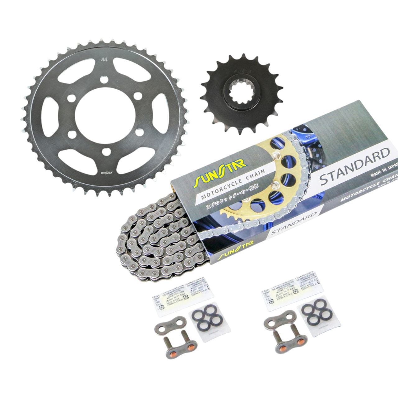 スプロケット&チェーンキット スタンダード 525 フロント18T リア44T 3点セット ZRX1200DAEG 09年-16年 ダエグ スプロケ チェーン