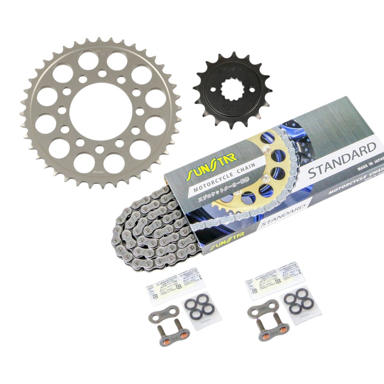 スプロケット&チェーンキット スタンダード 525 フロント16T リア40T 3点セット カワサキ Z750FX(2)/(3) (E1 / L1) 80年-84年 Z750GP 82年