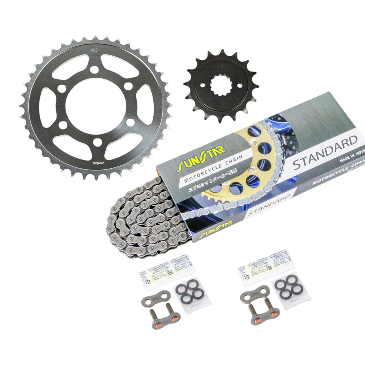 スプロケット&チェーンキット スタンダード 525 フロント16T リア40T 3点セット Z750FX(2)/(3) (E1 / L1) 80年-84年 Z750GP 82年