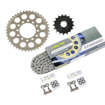 スプロケット&チェーンキット スタンダード 525 フロント17T リア42T 3点セット カワサキ ZRX1200/R/S 2001年-08年