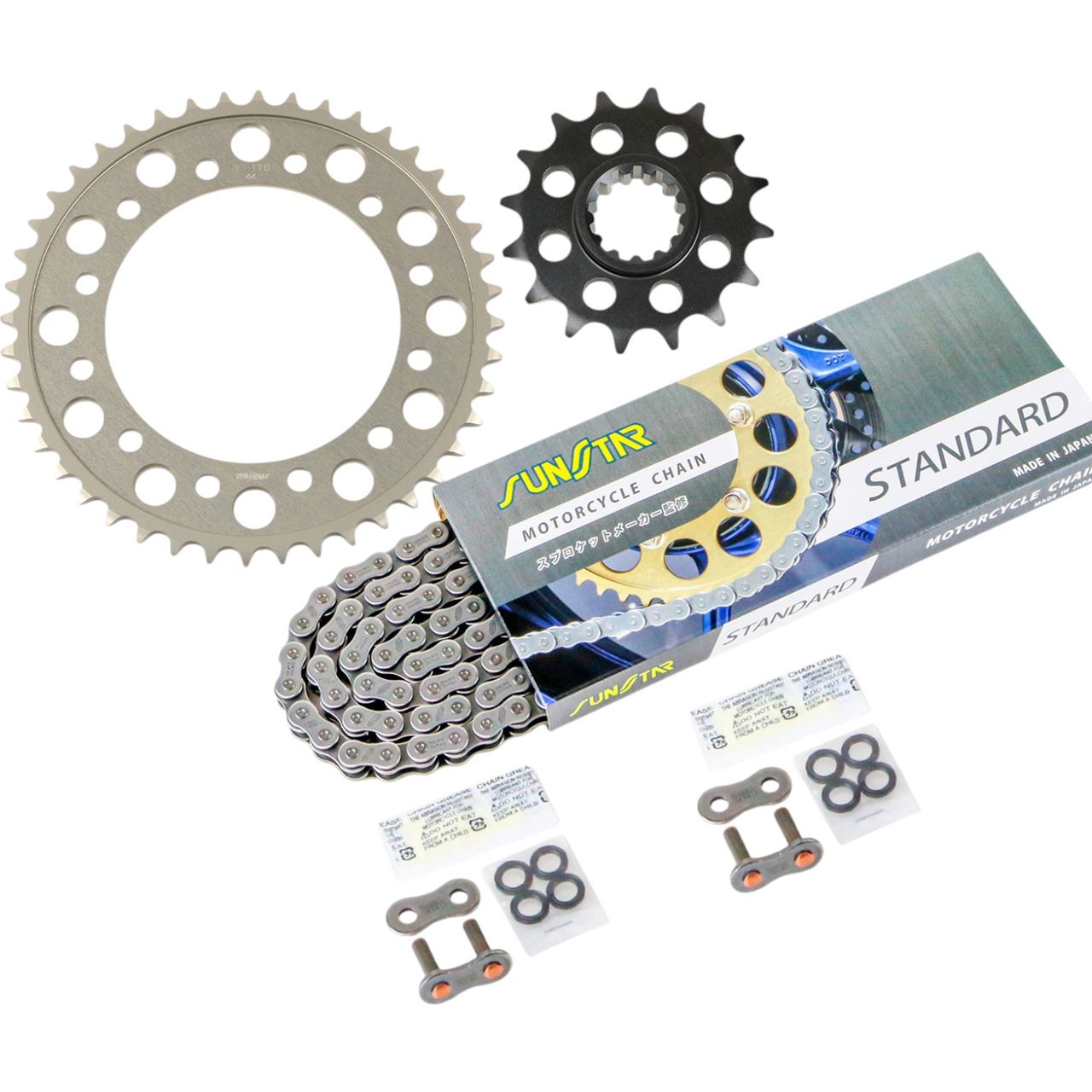 Sprocket & Chain Kit Silver 525 Front 16T Rear 44T CBR1000RR-R 2024/CBR1000RR-R SP 2024 3-piece set SUNSTAR Chain