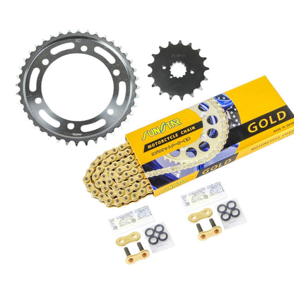 Sprocket & Chain Kit Gold 530 Front 17T Rear 40T GSX1300R Hayabusa 99-07 3-piece set SUNSTAR Chain