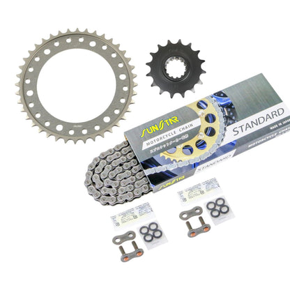 Sprocket & Chain Kit Silver 530 Front 16T Rear 40T CBR600RR (Domestic) 07-16 3-piece set SUNSTAR chain