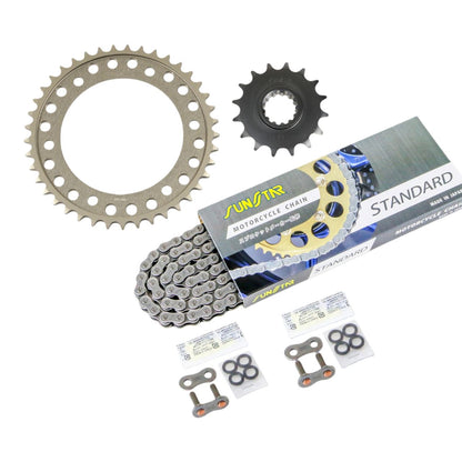 Sprocket & Chain Kit Silver 530 Front 16T Rear 41T CBR1000RR (North America) 04-05 3-Piece Set SUNSTAR Chain