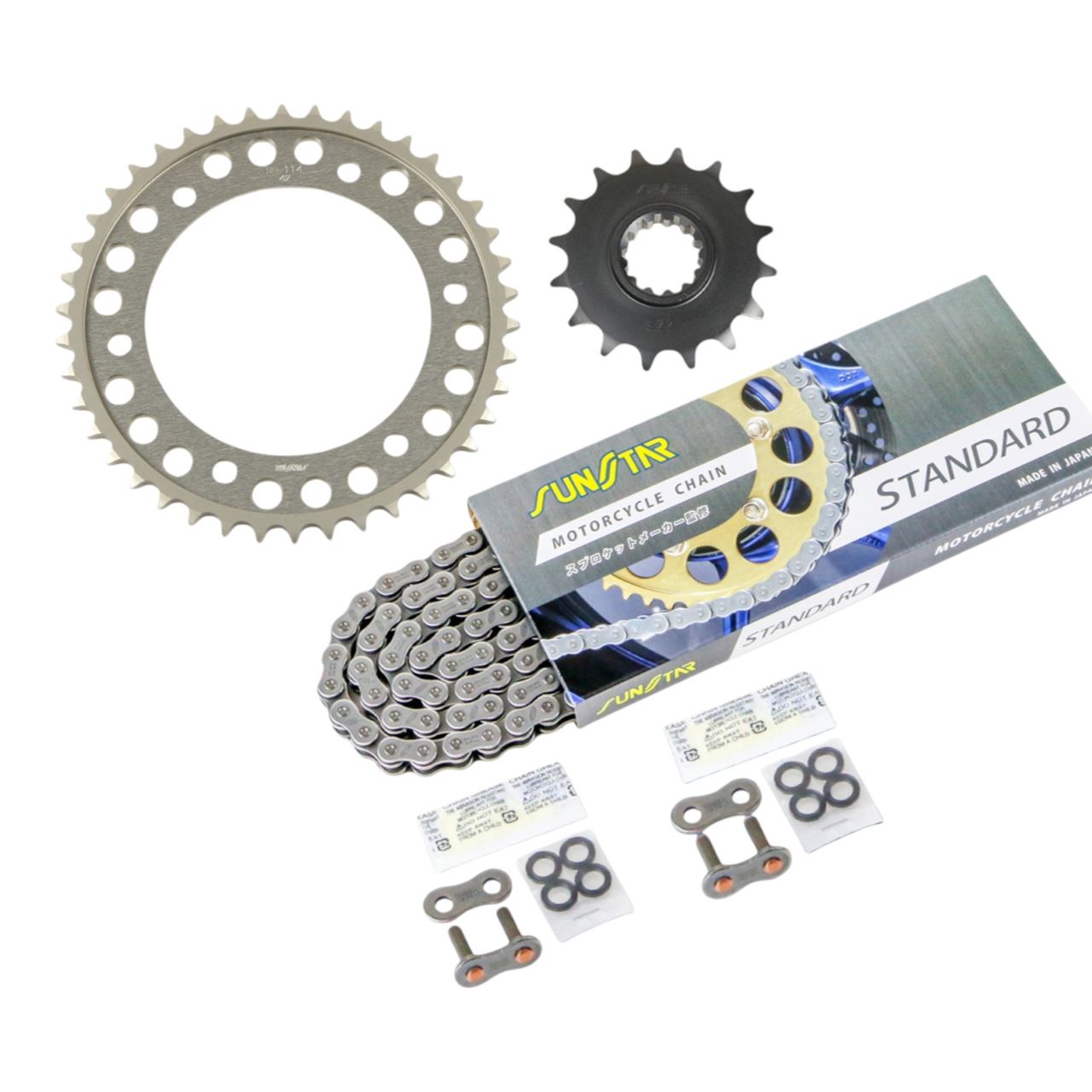 Sprocket & Chain Kit Silver 530 Front 16T Rear 42T CBR1000RR (International) 06-07 3-piece set SUNSTAR Chain
