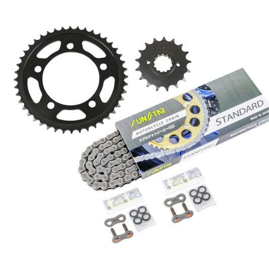 Sprocket & Chain Kit Silver 530 Front 17T Rear 44T CBR1100XX 97-07 3-piece set SUNSTAR Chain
