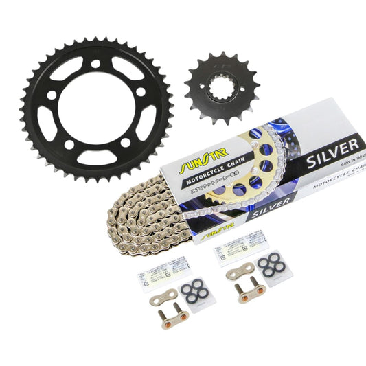 Sprocket & Chain Kit Silver 530 Front 17T Rear 44T CBR1100XX 97-07 3-piece set SUNSTAR Chain