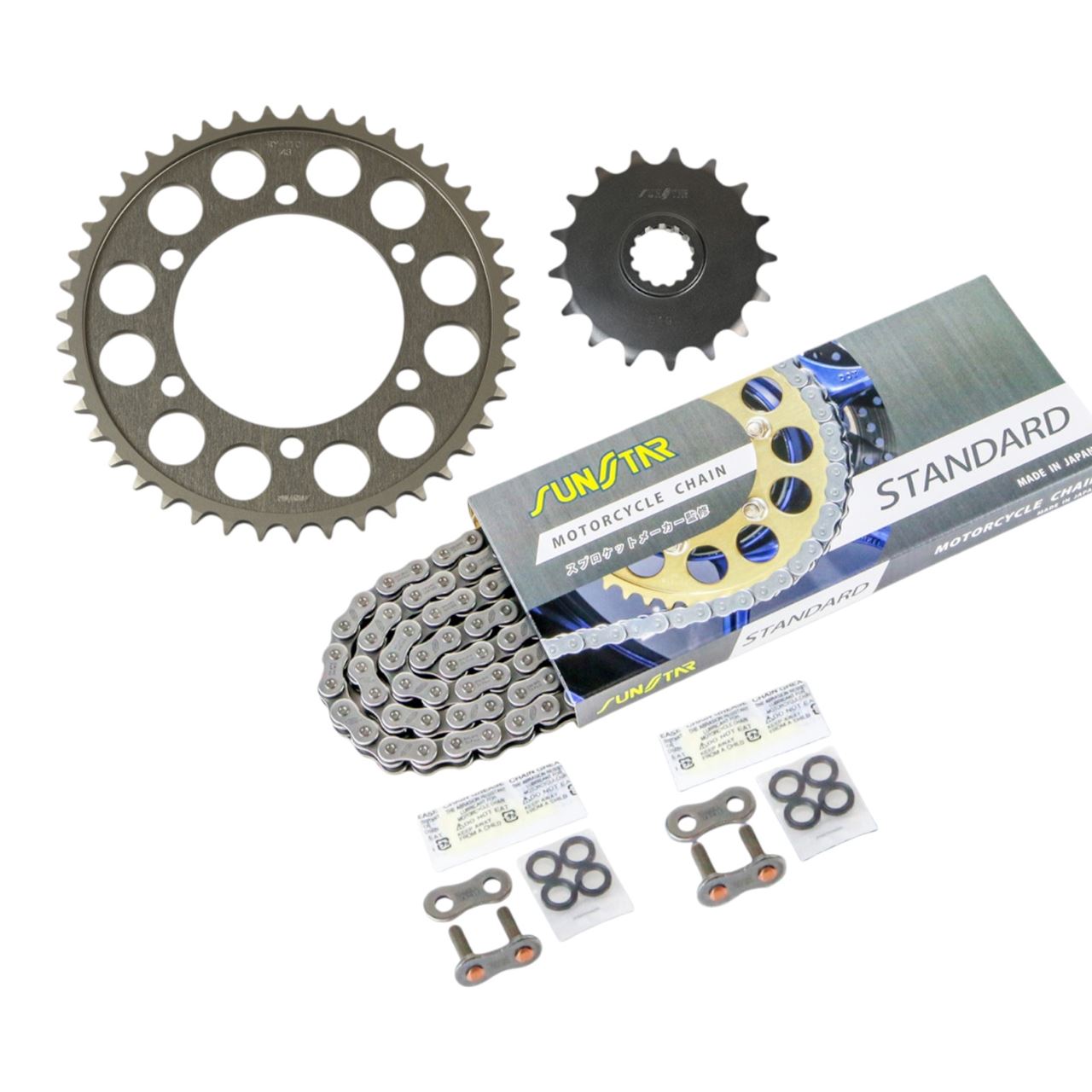 スプロケット&チェーンキット シルバー 530 フロント17T リア43T YZF-R7 99-01年 3点セット SUNSTARチェーン スプロケ