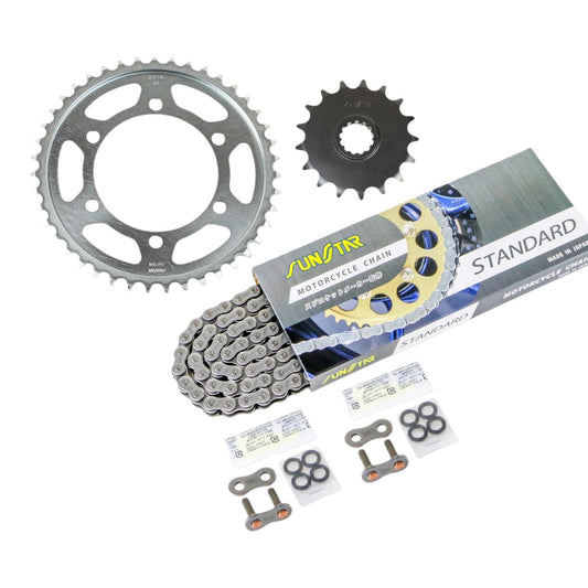 Sprocket & Chain Kit Silver 530 Front 17T Rear 43T YZF-R7 99-01 3-piece set SUNSTAR chain