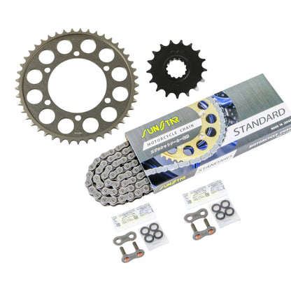 スプロケット&チェーンキット シルバー 530 フロント17T リア45T FZ1-S/N/フェザー/GT 06-14年 3点セット SUNSTARチェーン スプロケ