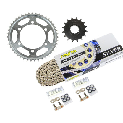 スプロケット&チェーンキット シルバー 530 フロント16T リア43T YZF-R1 98-03年 3点セット SUNSTARチェーン スプロケ