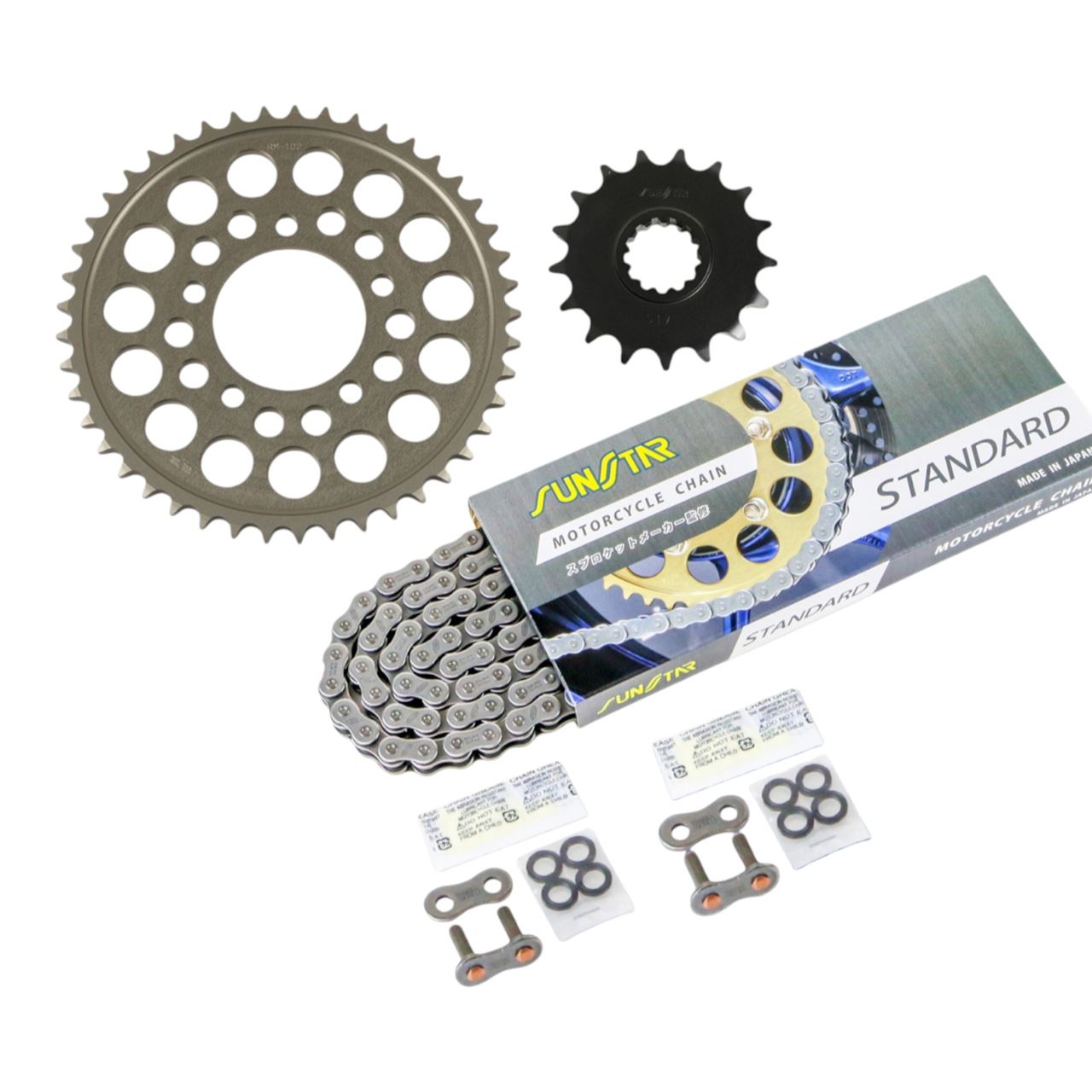 スプロケット&チェーンキット シルバー 530 フロント17T リア45T YZF-R1 SP 06年 3点セット SUNSTARチェーン スプロケ