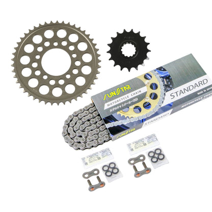 スプロケット&チェーンキット シルバー 530 フロント17T リア45T YZF-R1 SP 06年 3点セット SUNSTARチェーン スプロケ