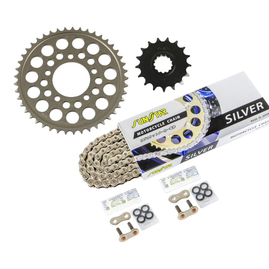 Sprocket & Chain Kit Silver 530 Front 17T Rear 45T YZF-R1 SP 06 3-piece set SUNSTAR Chain