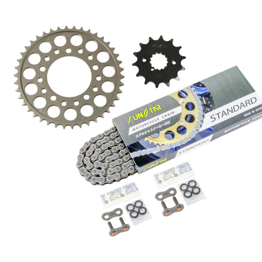 Sprocket & Chain Kit Silver 530 Front 14T Rear 42T RF600R 96-00 3-piece set SUNSTAR Chain