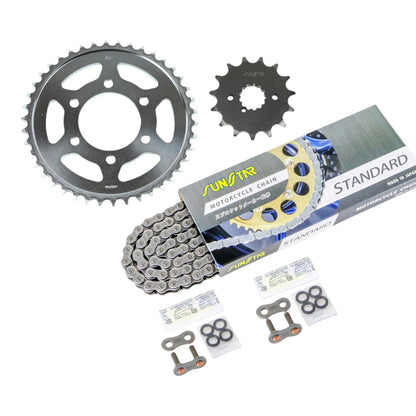スプロケット&チェーンキット シルバー 530 フロント15T リア42T GSX750 イナズマ 98-03年 3点セット SUNSTARチェーン スプロケ