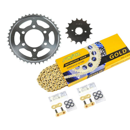 スプロケット&チェーンキット ゴールド 530 フロント16T リア42T GSX750S カタナ 83年 3点セット SUNSTARチェーン スプロケ