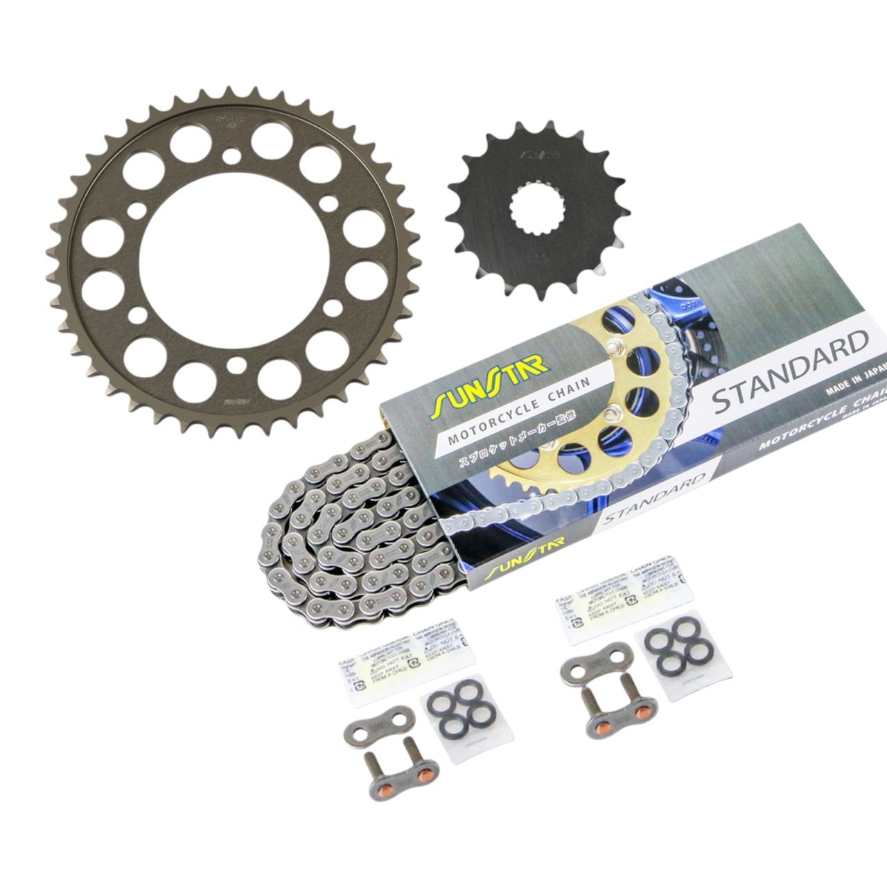 スプロケット&チェーンキット シルバー 530 フロント17T リア42T GSX-R1000 09-16年 3点セット SUNSTARチェーン スプロケ