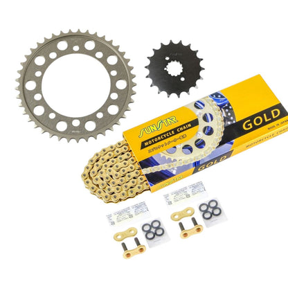 Sprocket & Chain Kit Gold 530 Front 18T Rear 41T GSX1400 01-08 3-piece set SUNSTAR Chain
