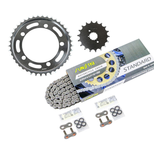 スプロケット&チェーンキット シルバー 530 フロント18T リア41T GSX1400 01-08年 3点セット SUNSTARチェーン スプロケ