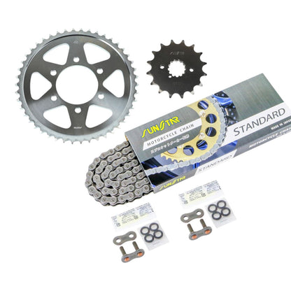 スプロケット&チェーンキット シルバー 530 フロント16T リア46T ZXR750 90年 3点セット SUNSTARチェーン スプロケ