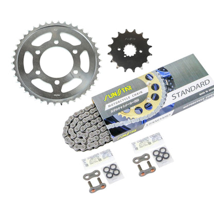 スプロケット&チェーンキット シルバー 530 フロント16T リア42T ZXR750R 91-92年 3点セット SUNSTARチェーン スプロケ