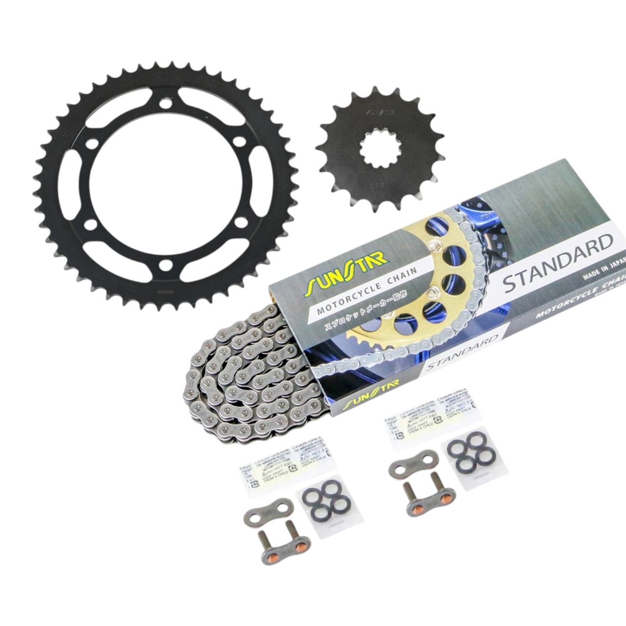 Sprocket & Chain Kit Silver 530 Front 17T Rear 48T GPZ900R (Overseas) 90-03 3-Piece Set SUNSTAR Chain