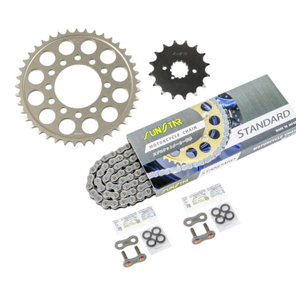 スプロケット&チェーンキット シルバー 530 フロント16T リア41T ZX-9R 98-01年 3点セット SUNSTARチェーン スプロケ