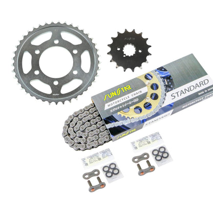 スプロケット&チェーンキット シルバー 530 フロント16T リア41T ZX-9R 98-01年 3点セット SUNSTARチェーン スプロケ