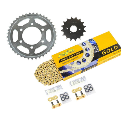 スプロケット&チェーンキット ゴールド 530 フロント16T リア41T ZX-9R 98-01年 3点セット SUNSTARチェーン スプロケ