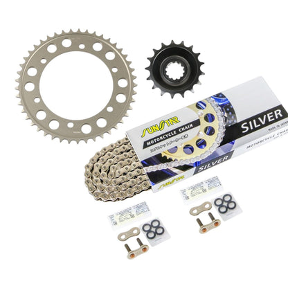 Sprocket & Chain Kit Silver 530 Front 17T Rear 45T ZZ-R1100(C) 90-92 3-piece set SUNSTAR Chain