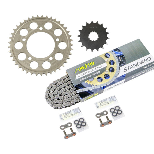 Sprocket & Chain Kit Silver 530 Front 17T Rear 41T ZZR1400 06-11 3-piece set SUNSTAR Chain