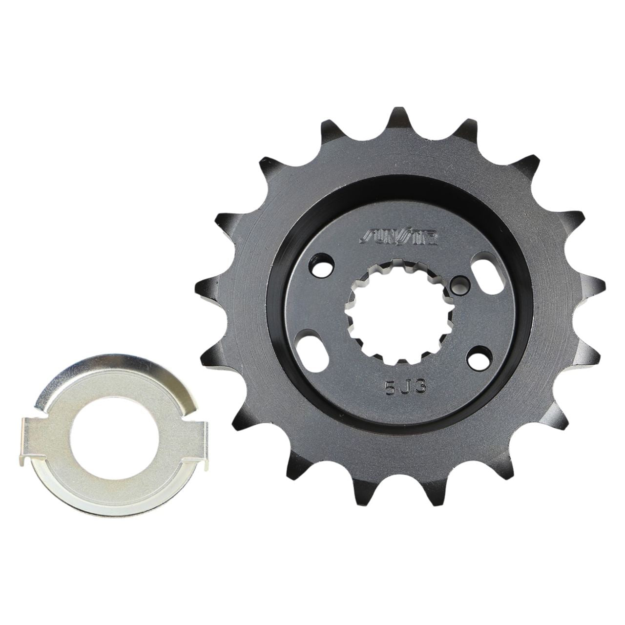 Front Sprocket, Offset, 17T, 530, Black, 1 pc. Z750FX, Z1000, GSX750S Katana