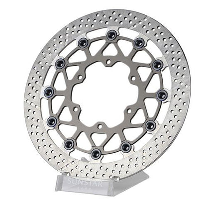 WORKS EXPAND Front Disc Rotor, Full-Floating, Left, 330mm, Silver, 1pc - ZX-12R