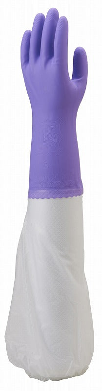 腕カバー付 厚手 バイオレット 紫 Lサイズ 1双