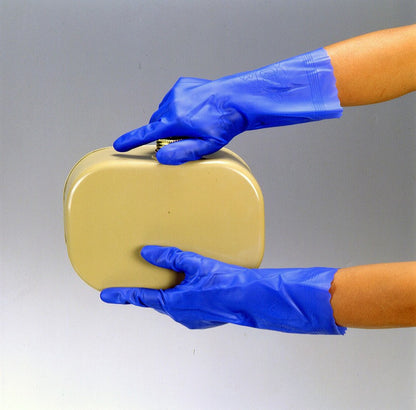 耐油薄手 ブルー 青 Mサイズ 1双