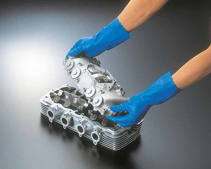 耐油薄手 ブルー 青 Mサイズ 1双