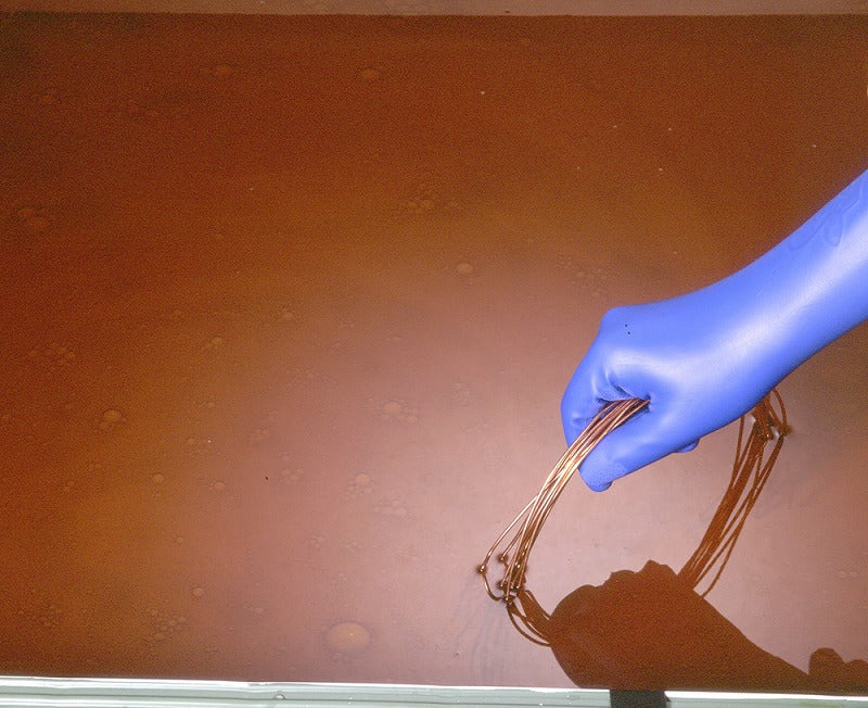 耐油薄手 ブルー 青 Mサイズ 1双