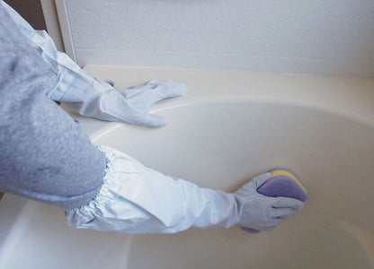 腕カバー付薄手 ホワイト 白 Lサイズ 1双