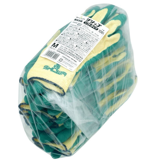 簡易包装グリップ ソフトタイプ グリーン M 10双