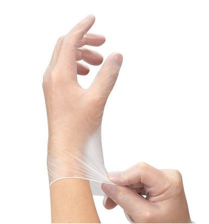 No.809 ビニール手袋 半透明 M 100枚