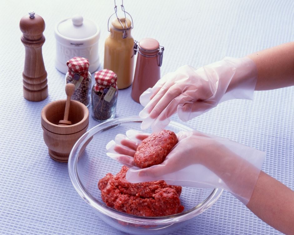 ナイスハンド きれいな手 つかいきりグローブ ポリエチレン 半透明 L 100枚