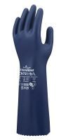 CN751 ニトリルゴム製化学防護手袋 厚手ロングタイプ ブルー L 1双